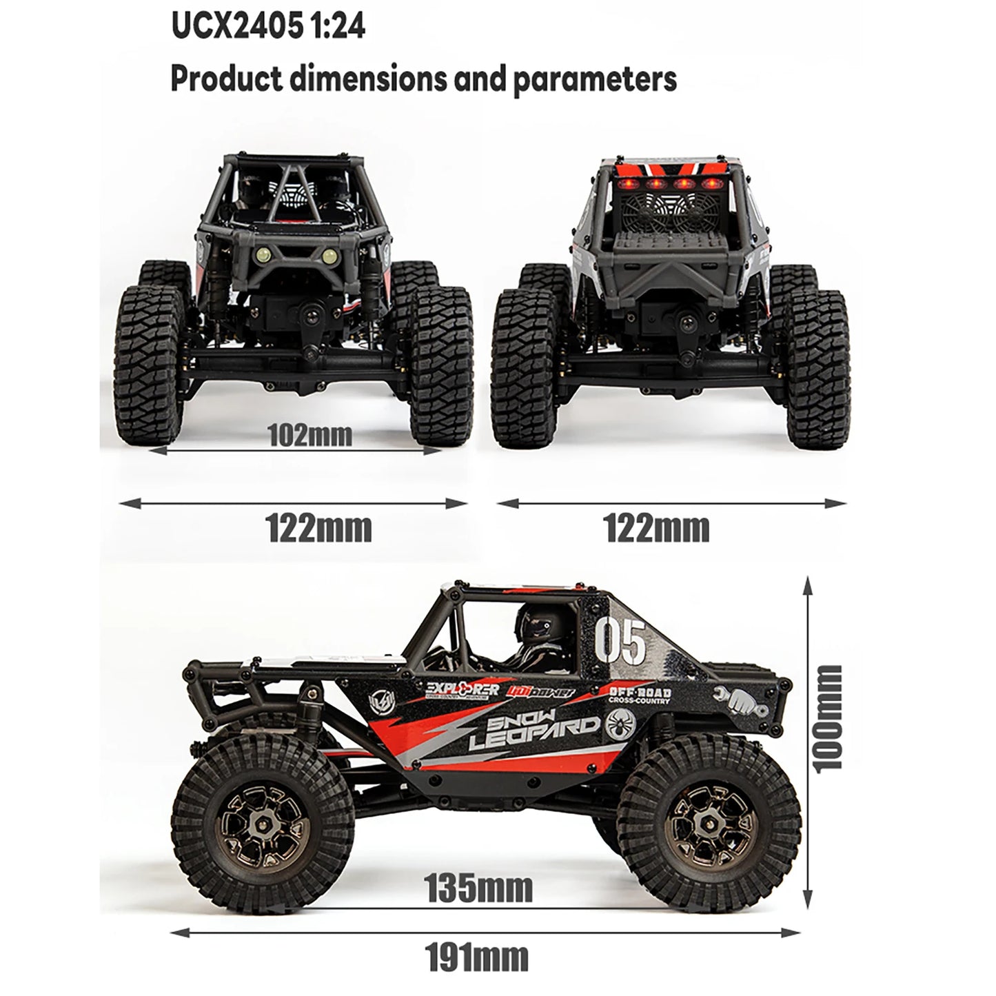 1/24 UdiRC UCX2405 PRO  Brushless Motor RC Car  RTR