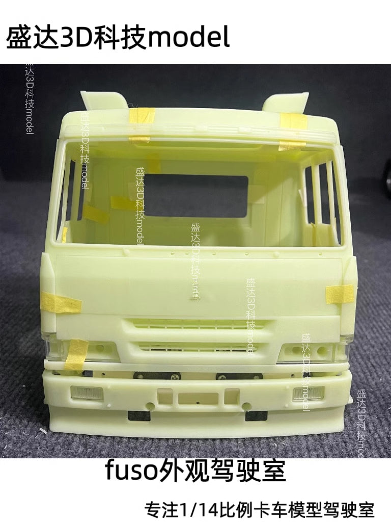 1/14 FUSO t850 3D printed cab shell for 1/14 tamiya rc tractor