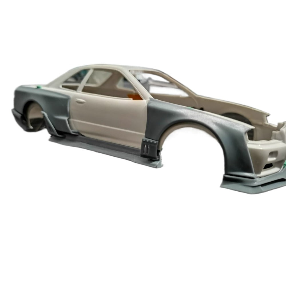 1/24 GTR R34 MIDNIGHT Wide Body Resin Kit for Tamiya