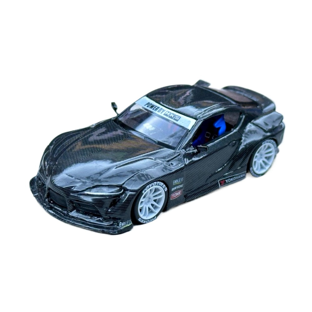 1/64 Scale Car Model Water Transfer Carbon Fiber Sticker