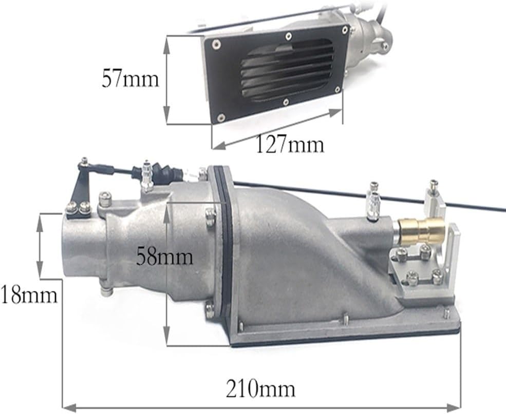 RC Boat 35mm Metal Pump Jet Thruster