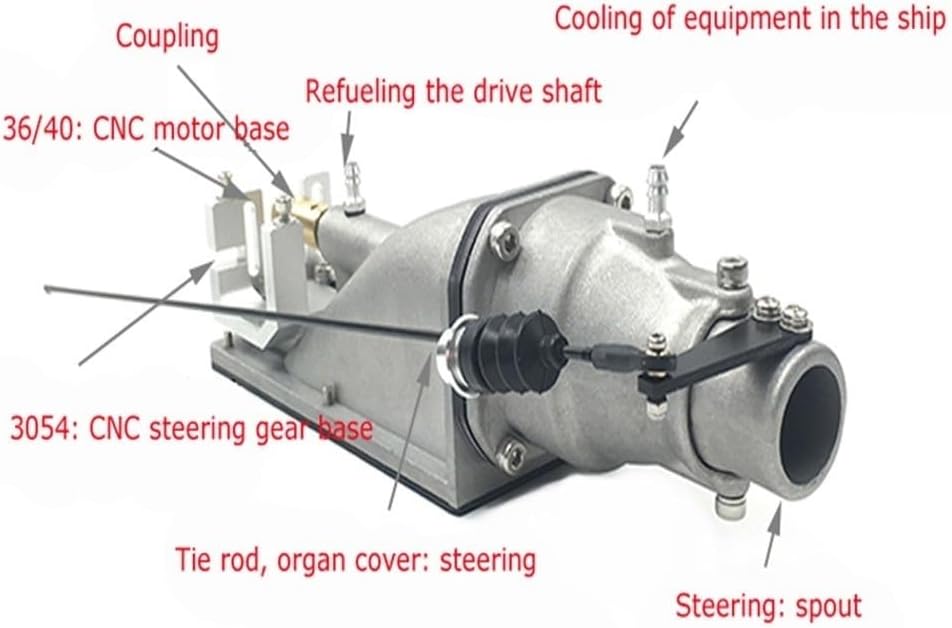 RC Boat 35mm Metal Pump Jet Thruster