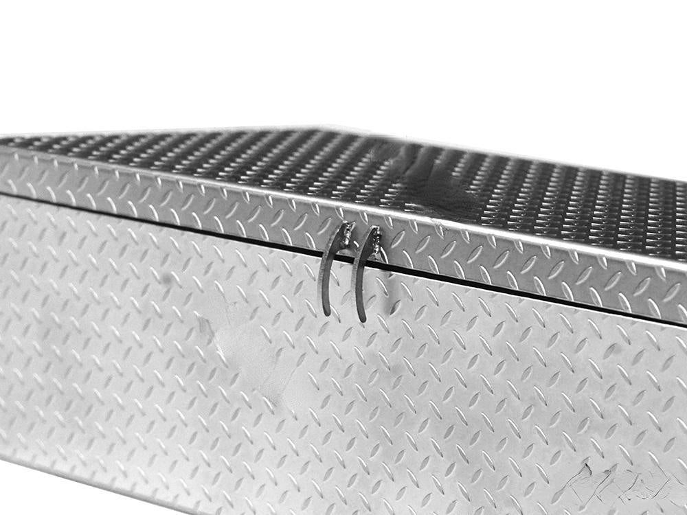 Stainless Steel Anti -sliding Battery Storage Box for 1/14 Tamiya Rc Tractor Truck