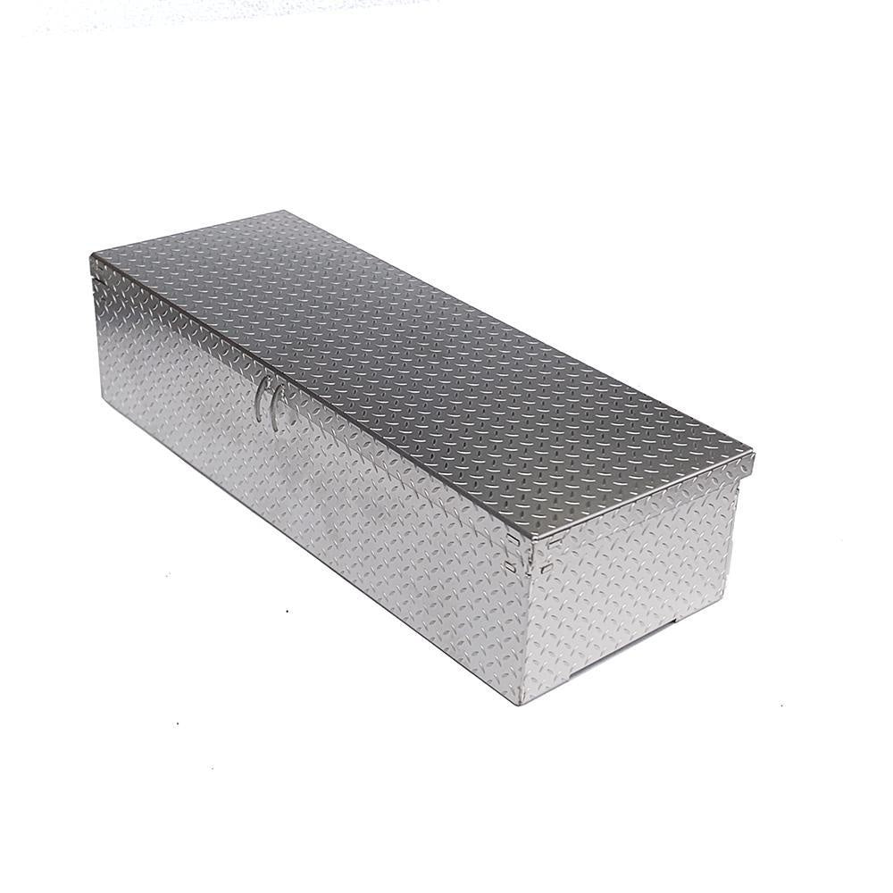 Stainless Steel Anti -sliding Battery Storage Box for 1/14 Tamiya Rc Tractor Truck