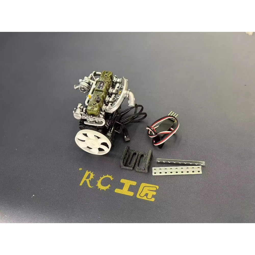 1/10 RC-Autosimulation Reihenvierzylindermotormodell mit Motor 