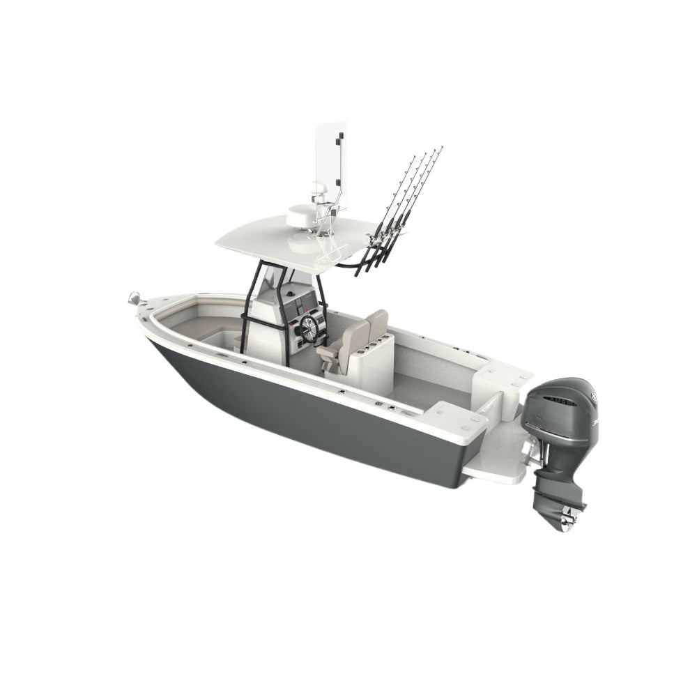 1/12 fishing boat rc kit with outboard thruster