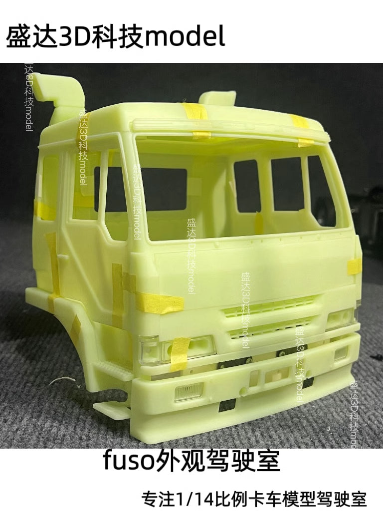 1/14 FUSO t850 3D printed cab shell for 1/14 tamiya rc tractor