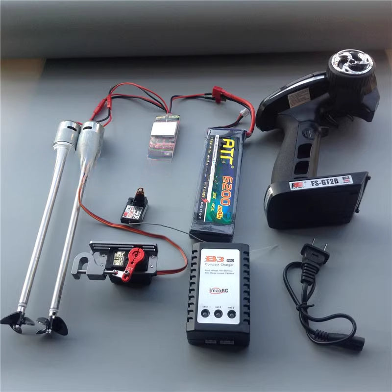 Dual 380 Motor RC boat power kit