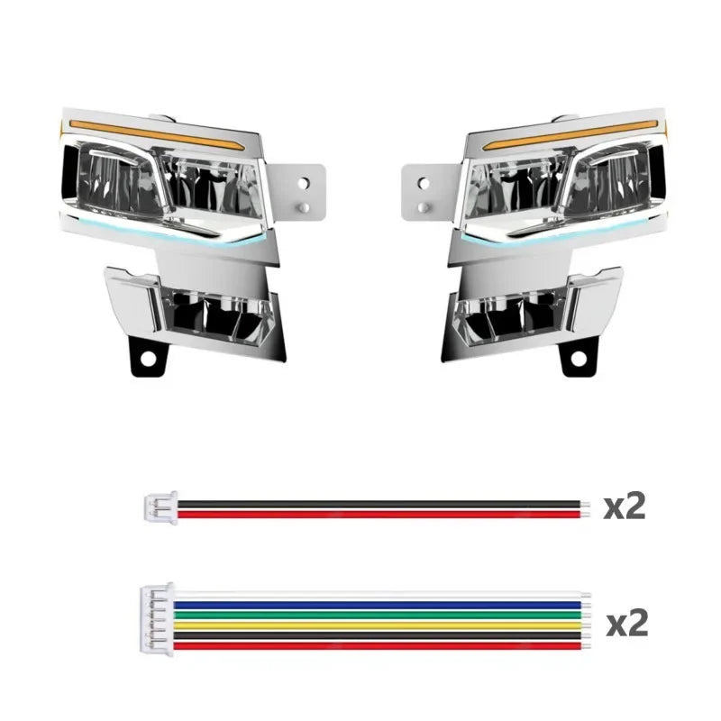 JUWUBA LED 5V Headlights Light Turn Signal Lamp for 1/14 Tamiya RC Truck Scania 770S 6X4 56368 8X4 56371