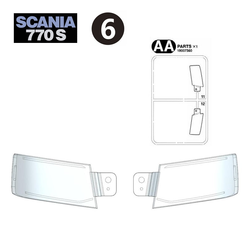 1/14 tamiya scania 56368 770s rc tractor tail lamp