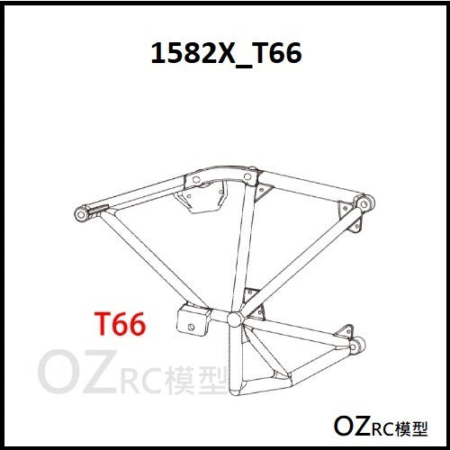 CAPO CD1582X QUEEN Rc Car Tube Rack Parts