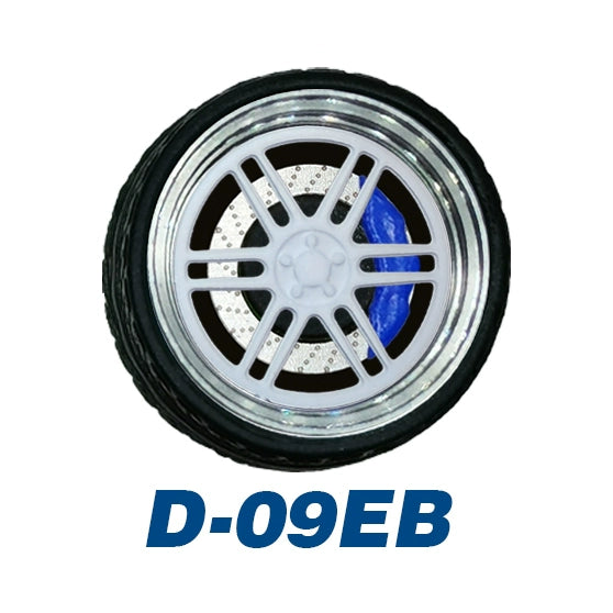 1/64 Static Model Car Alloy Wheels Rubber Tires with Bearings