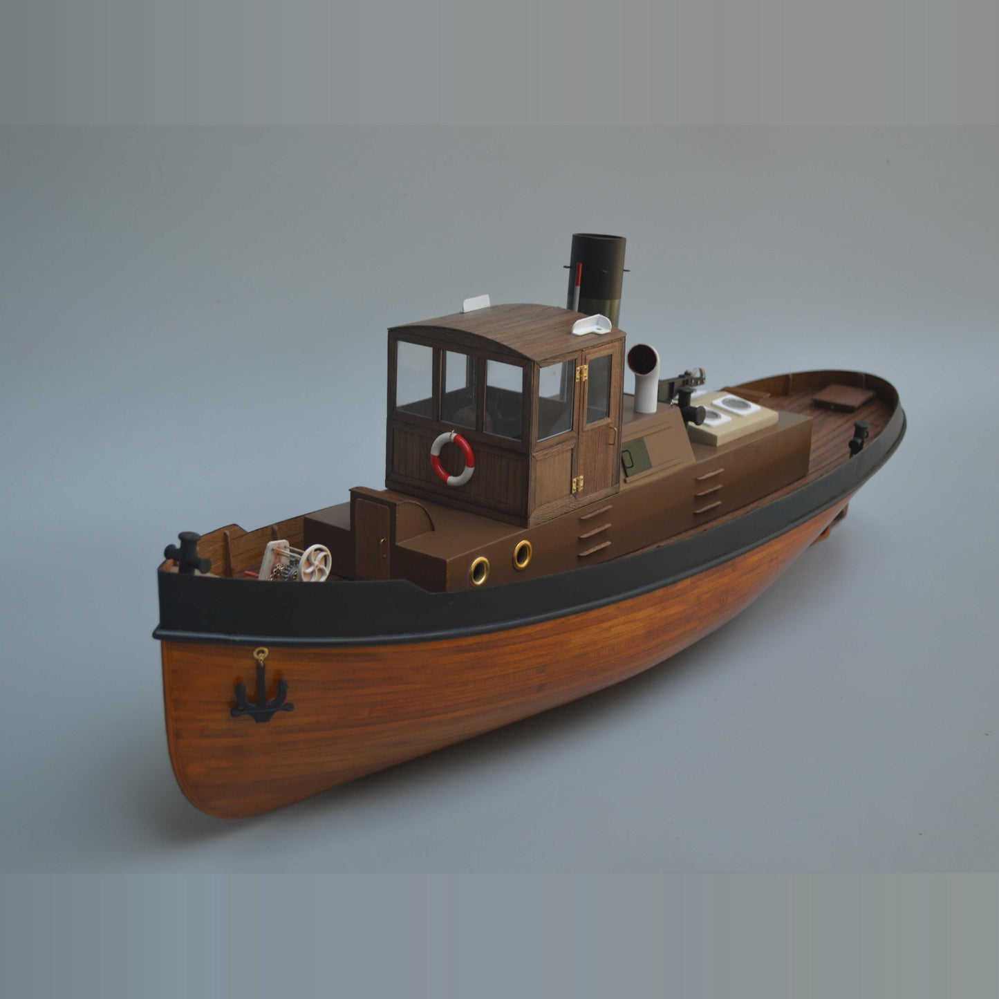 Tonyray 1/18 Vintage Steam Tug RC Wood kit Set