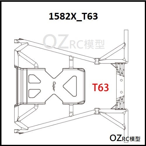 CAPO CD1582X QUEEN Rc Car Tube Rack Parts