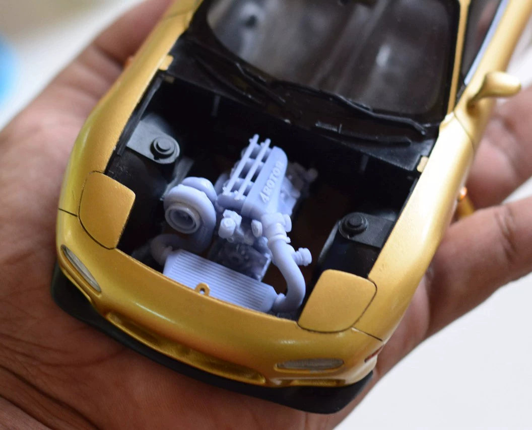 1/24 RX7 Wankelmotor mit Turbo-Modellbausatz für Tamiya 