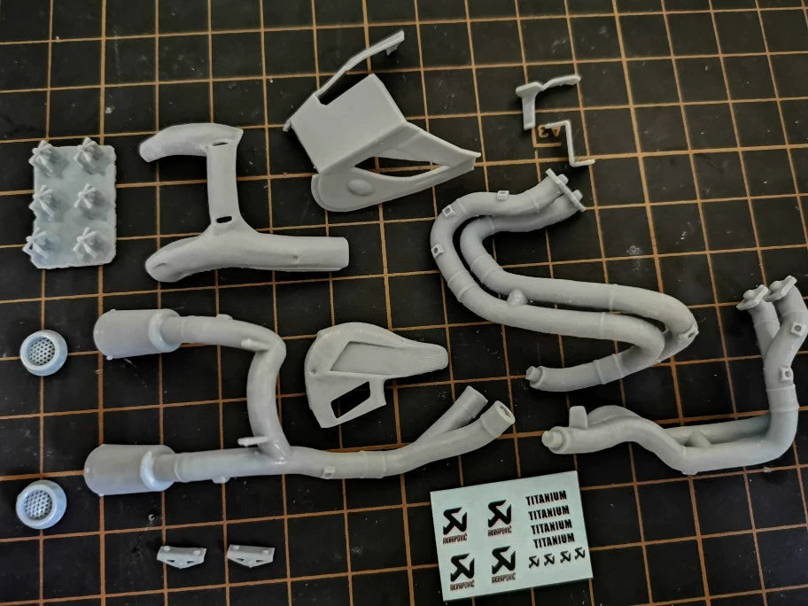 1/12 AK V4S V4R Scorpio exhaust fot tamiya