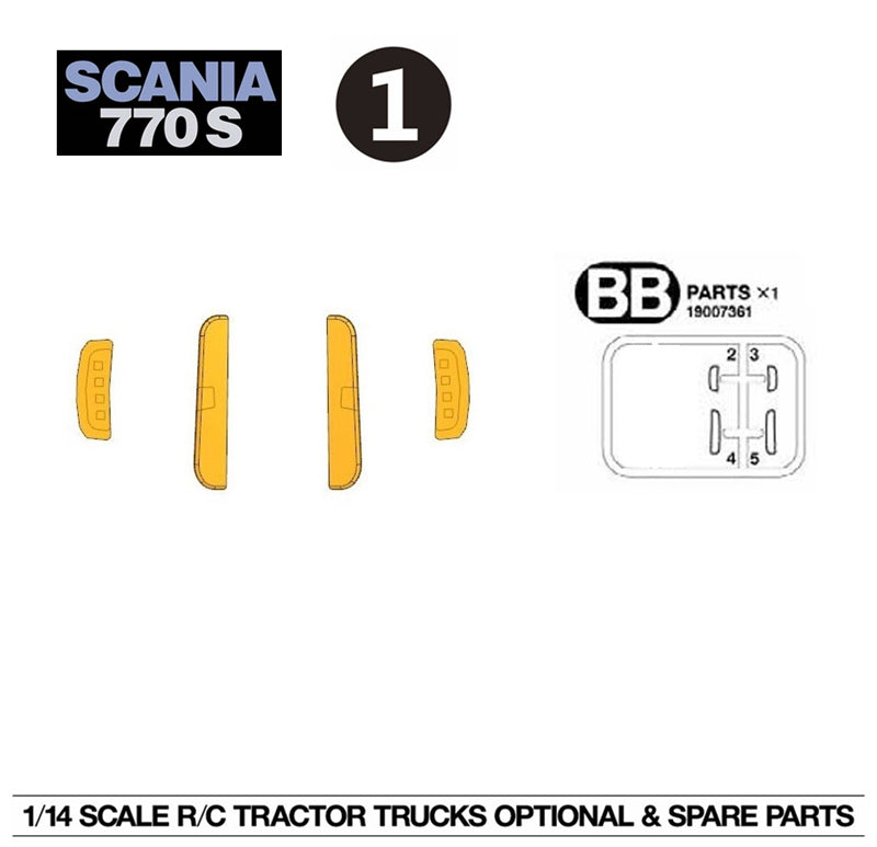 1/14 tamiya scania 56368 770s rc tractor tail lamp