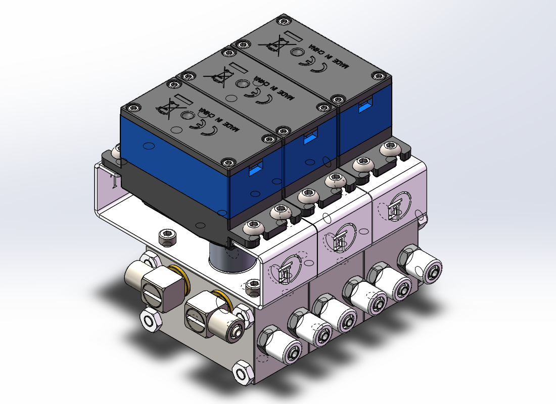 Cut Model CUT-BZ-20 Multi-channel Directional Valve for 1/12 RC Hydraulic Excavator