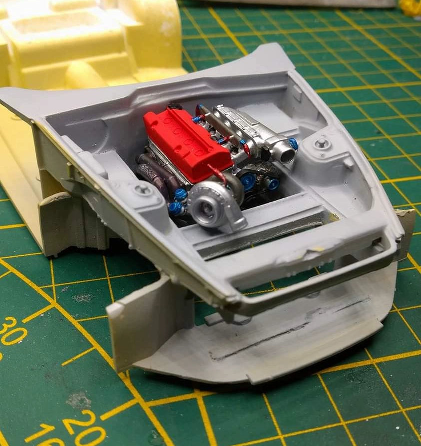 1/24 S2000 Motor mit Turbinenkabine ausgekleidet Modellbausatz für Tamiya