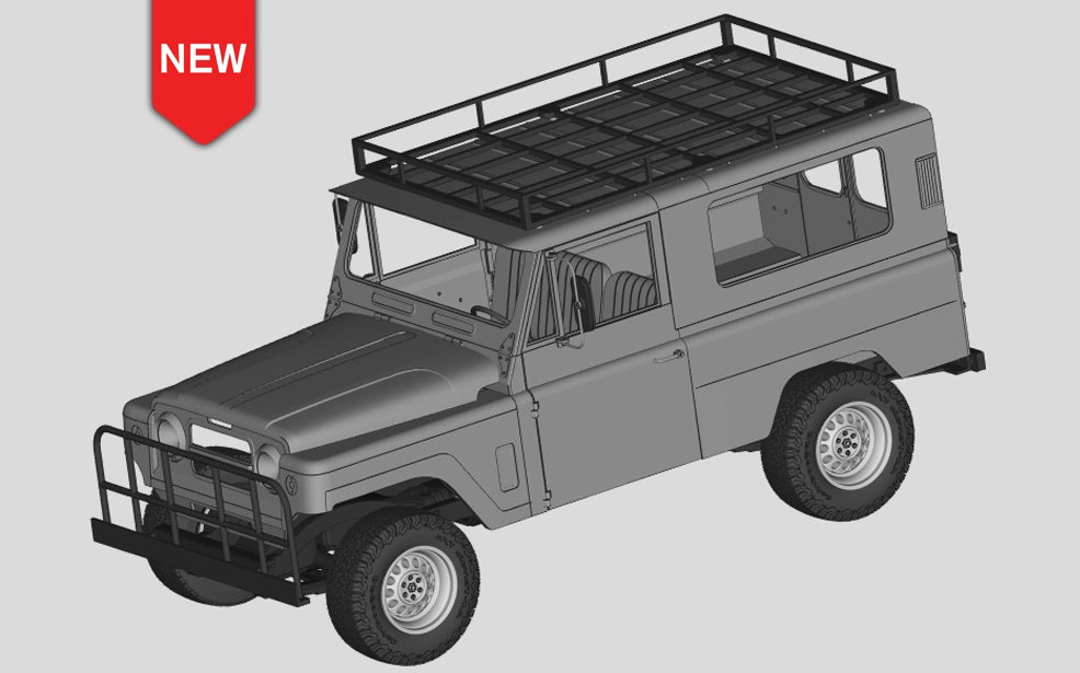 1/24 PATROL G60 SUV full door structure 3D printed resin model kit