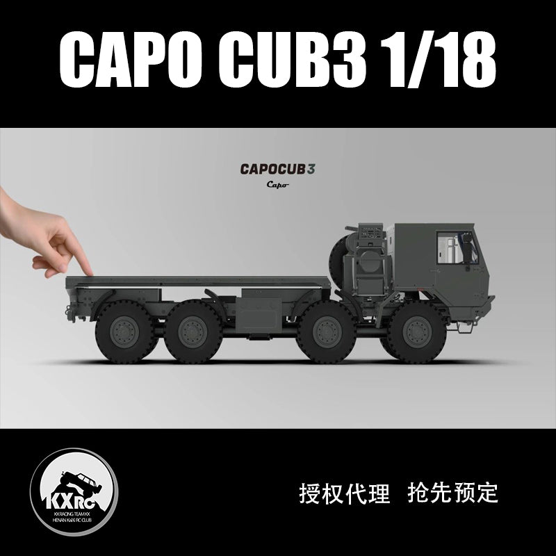 CAPO CUB3 1/18 Tatra 8x8 Rc Tractor KIT