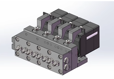 CUT MODEL CUT-9G-FA Hydraulic Model Directional Valve with Medium Return Function for 1/14 Rc Excavator