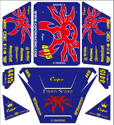 Capo Queen 1582X RC CAR sticker