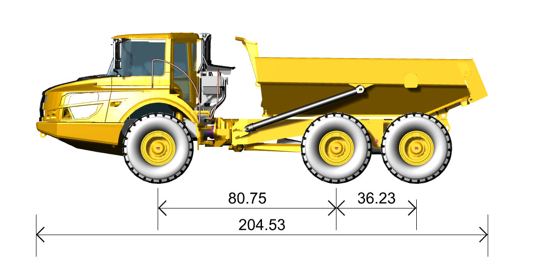 1/50 RC A30G construction truck 6x6 kit