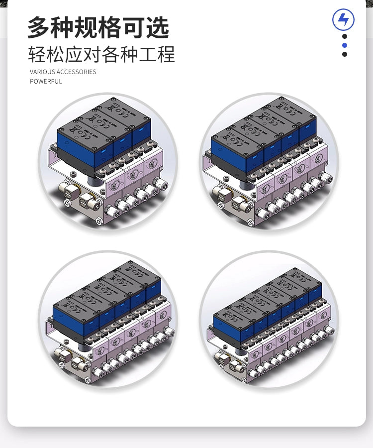 Cut Model CUT-BZ-20 Multi-channel Directional Valve for 1/12 RC Hydraulic Excavator