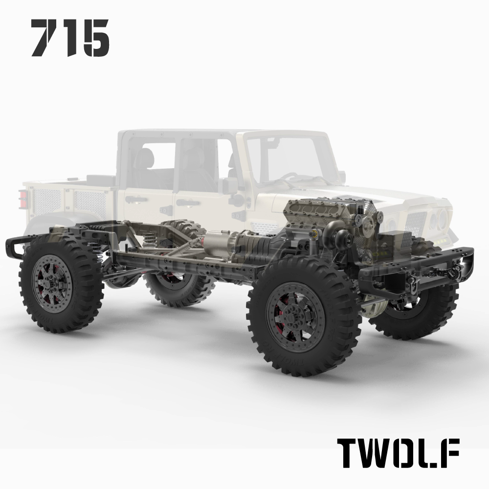 TWOLF 715 1/10 All Metal RC Pickup KIT