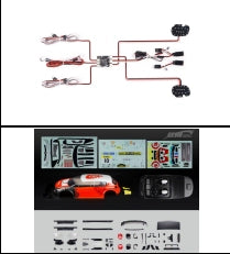 KM Rally C3 1/7 Rc Car Original Parts Cvd Light Set Kit Ixed Seat