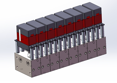 CUT MODEL CUT-13FA Hydraulic Multi-way Directional Valve RC Engineering Model