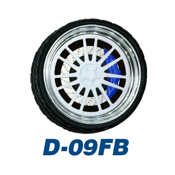 1/64 Static Model Car Alloy Wheels Rubber Tires with Bearings