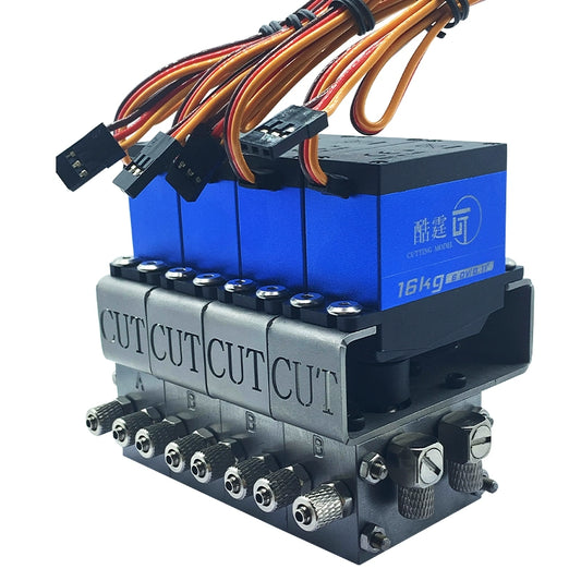 Cut Model CUT-BZ-20 Multi-channel Directional Valve for 1/12 RC Hydraulic Excavator