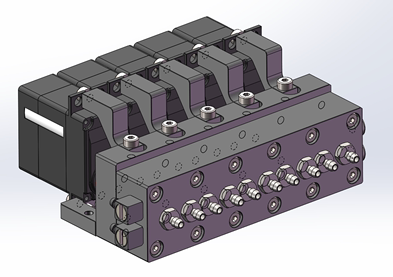 CUT MODEL CUT-9G-FA Hydraulic Model Directional Valve with Medium Return Function for 1/14 Rc Excavator