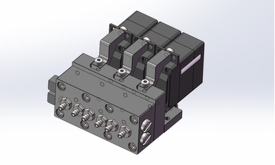 CUT MODEL CUT-9G-FA Hydraulic Model Directional Valve with Medium Return Function for 1/14 Rc Excavator