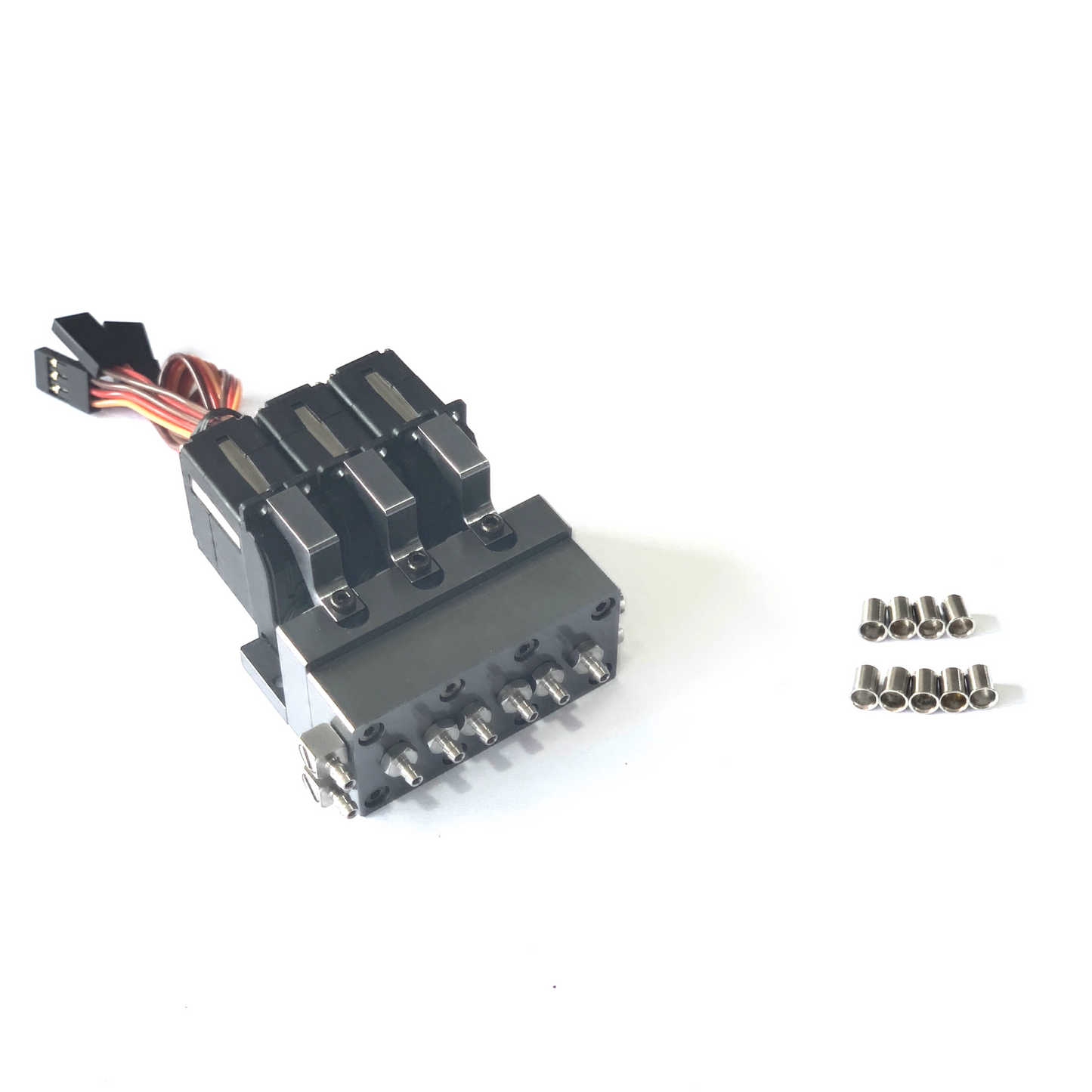 CUT MODEL CUT-9G-FA Hydraulic Model Directional Valve with Medium Return Function for 1/14 Rc Excavator