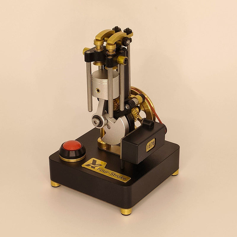 Mini movable metal horizontal bar four-stroke engine model