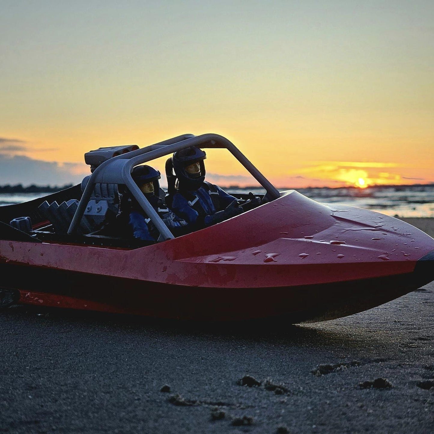 39Cm 3D Printed Super Sprint with M-JET-35 Rc Jet Boat KIT