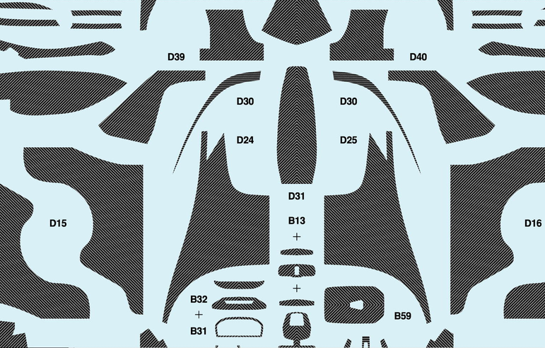 1/24 senna carbon fiber water slide transfer decals for tamiya 24355