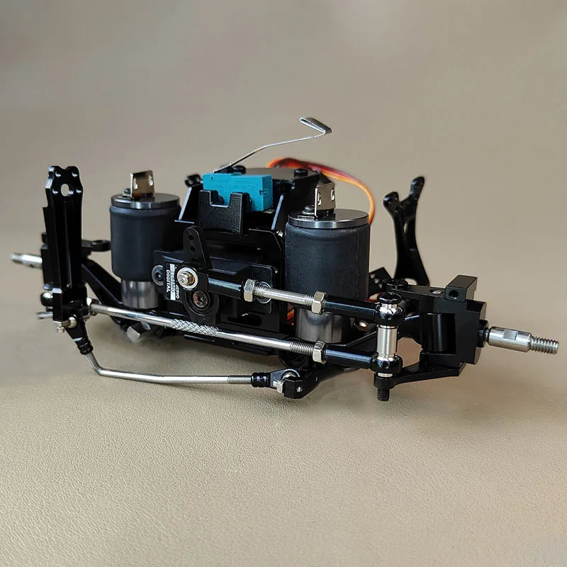 Lifting Axle Airbag Suspension System with Power Steering for 1/14 Tamiya Rc Truck