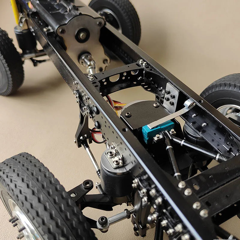 Lifting Axle Airbag Suspension System with Power Steering for 1/14 Tamiya Rc Truck