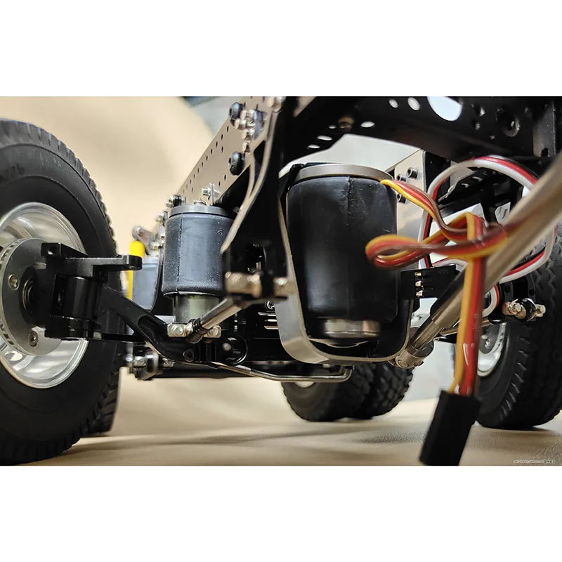 Lifting Axle Airbag Suspension System with Power Steering for 1/14 Tamiya Rc Truck