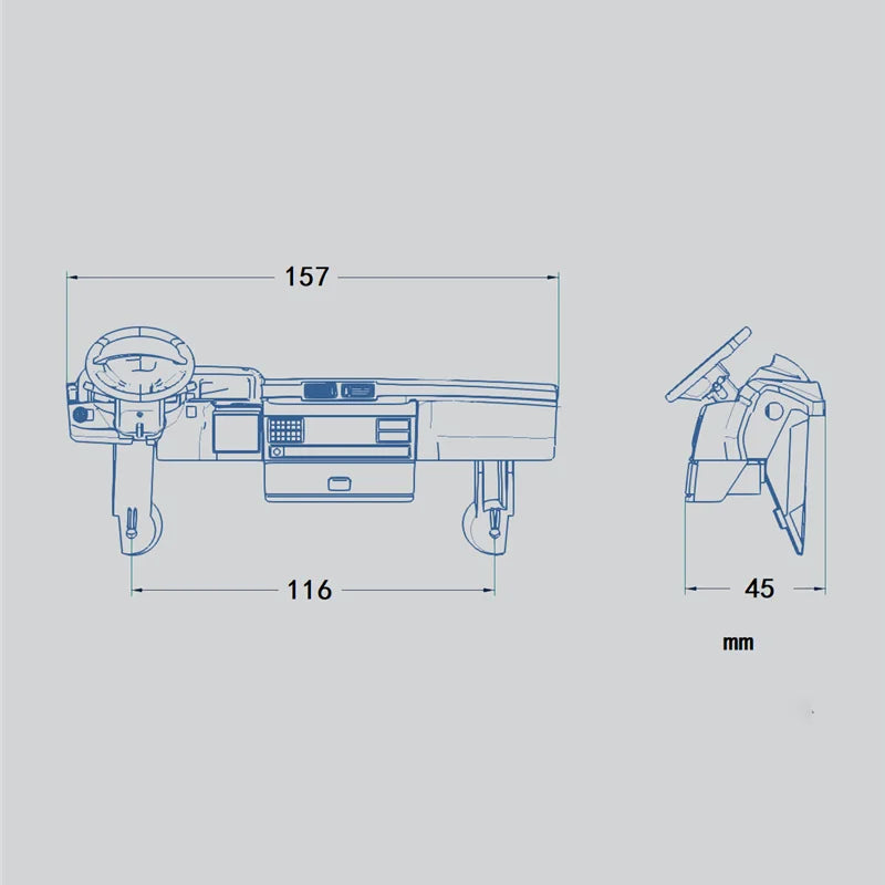 Bedienfeld für 1/14 RC Tamiya Kipper Traktor 