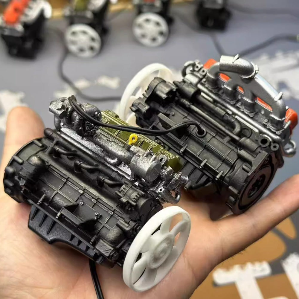 1/10 RC-Autosimulation Reihenvierzylindermotormodell mit Motor 