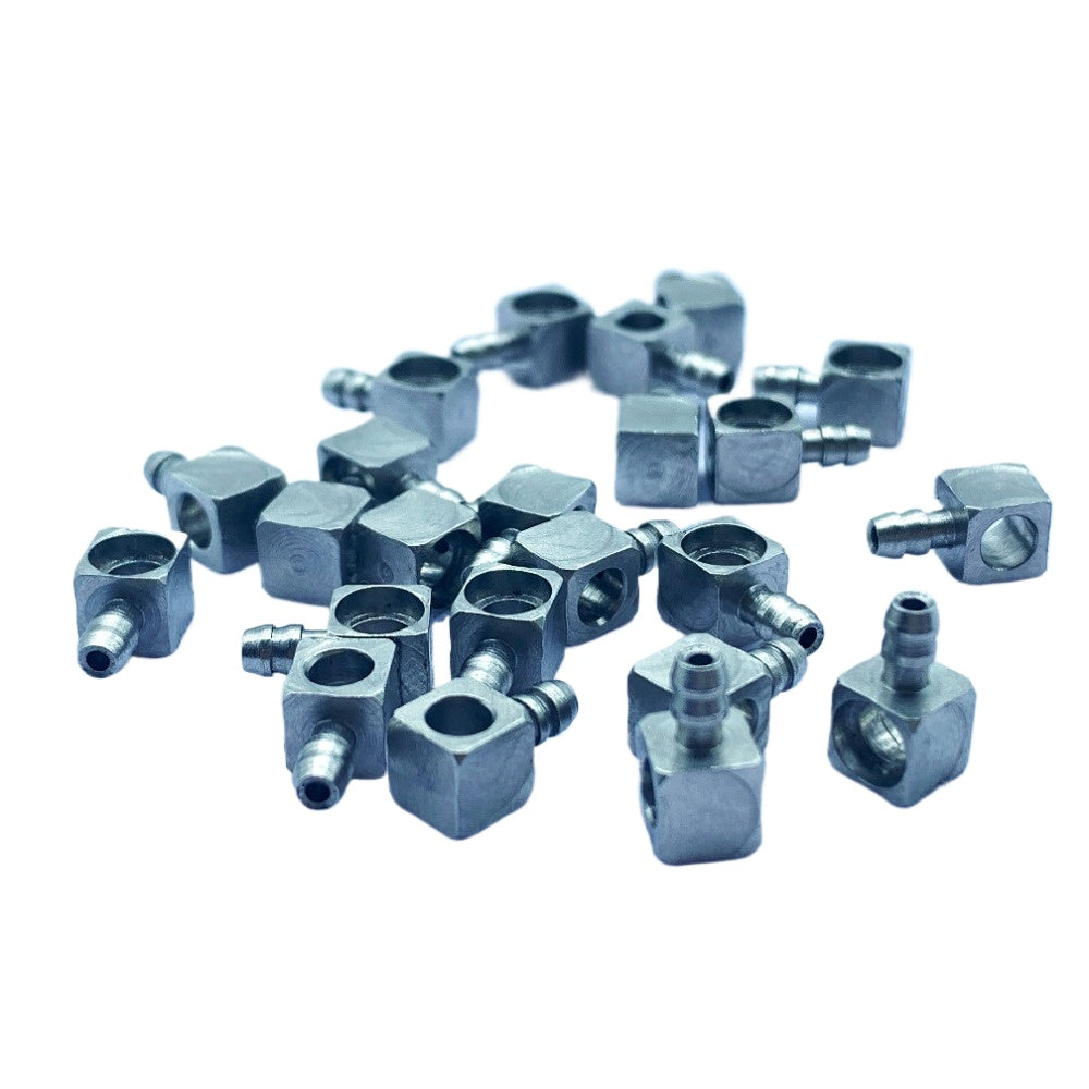 100Pcs M3 Bending Nozzle for1/14 RC Hydraulic Excavator Modification