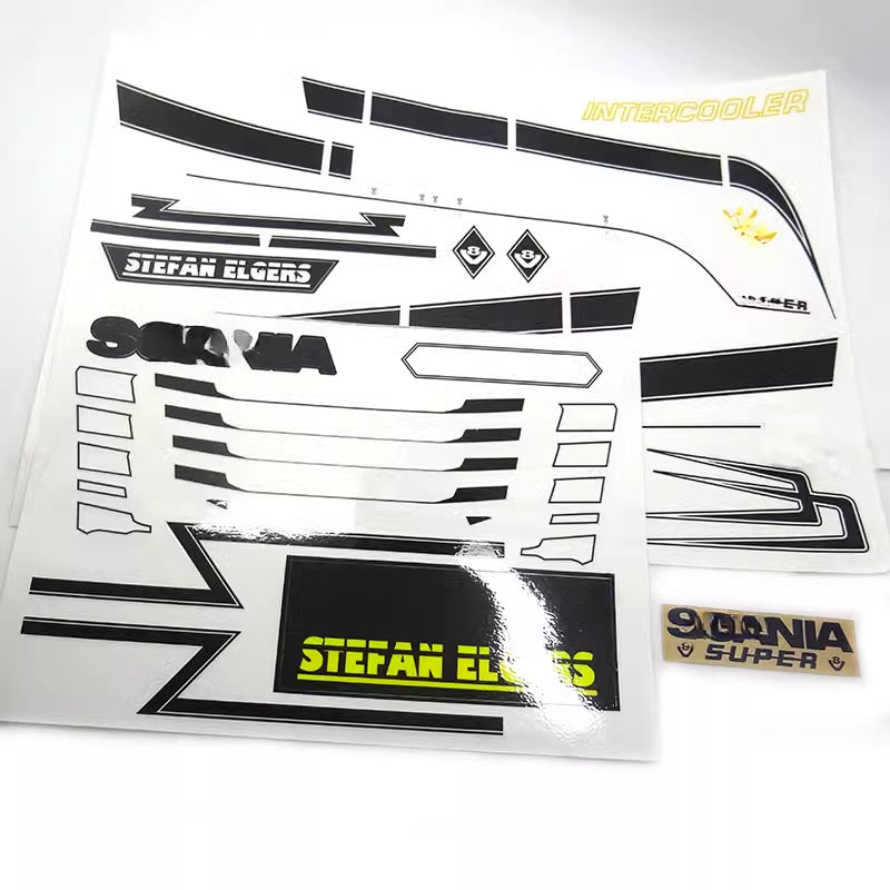 1/14 TAMIYA RC scania 770S 6x4 8x4 Painted Sticker D1307