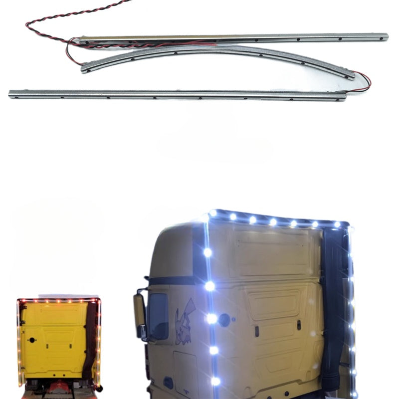 Metal Flanking Lights for 1/14 Tamiya RC Truck Trailer Actros 56335 56348 3363